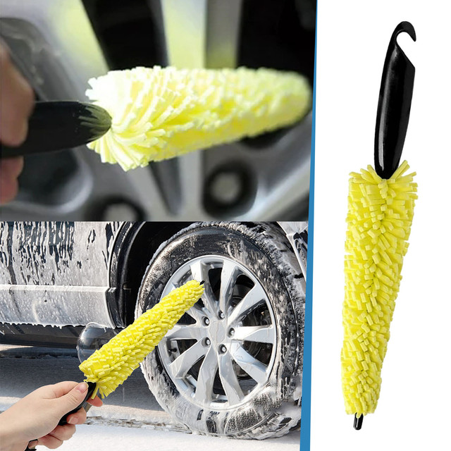Car Wheel Tire Rim Brush Rim Scrubber Supplies Cleaner Car Wash Equipment  Cleaning Tools Car Cleaning Wipes Interior Leather - AliExpress